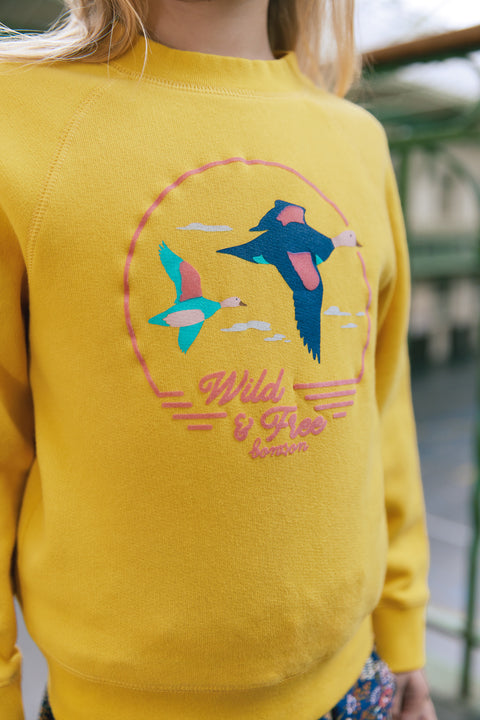 Sweatshirt - Star Yellow retro - Image principale