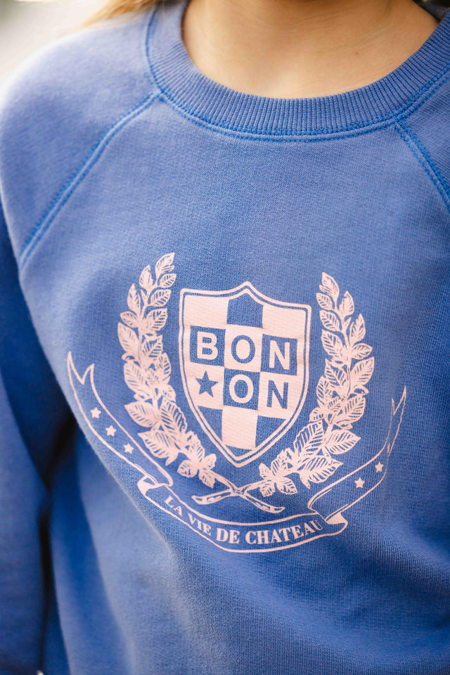 Sweat - Star bleu molleton coton organique - Image alternative