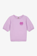 Sweatshirt - Smart Lila Fleece organic cotton