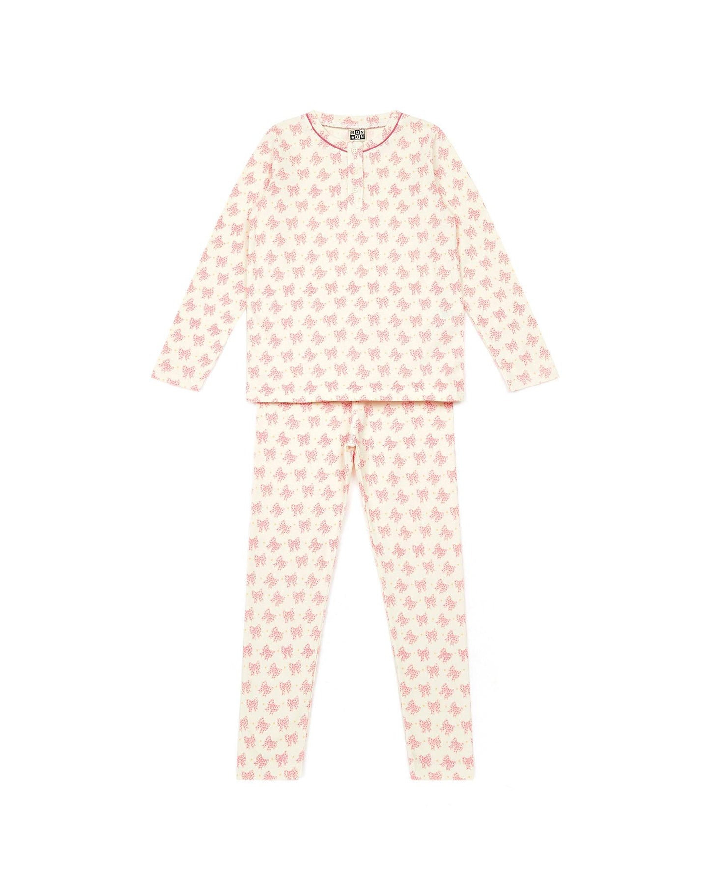 Pajamas - 2 rooms Pink biological cotton