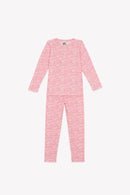 Pajamas 2 pieces - heart Pink