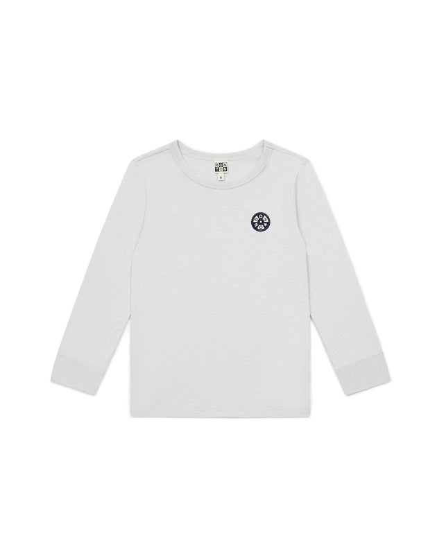 T -shirt - Badge Grey In 100% organic cotton - Image principale