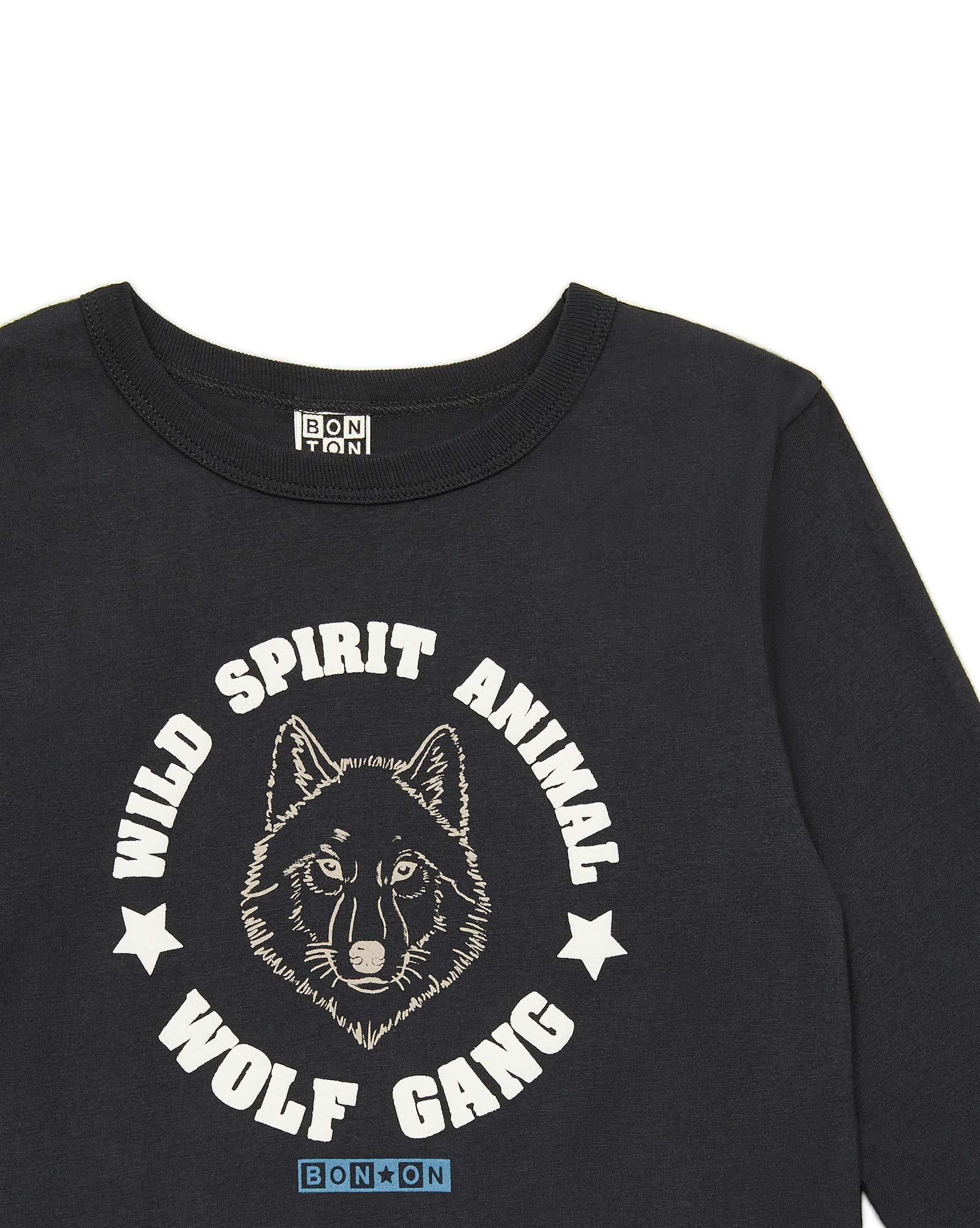 T-shirt Wolf Gang noir en 100% coton biologique