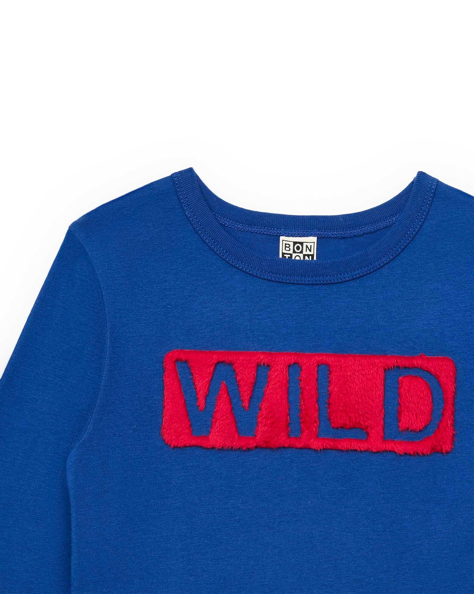T-shirt Wolf Gang bleu en 100% coton biologique