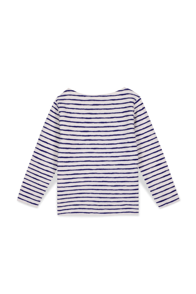 T-shirt - Marine rayure bleue Marinière - Image alternative