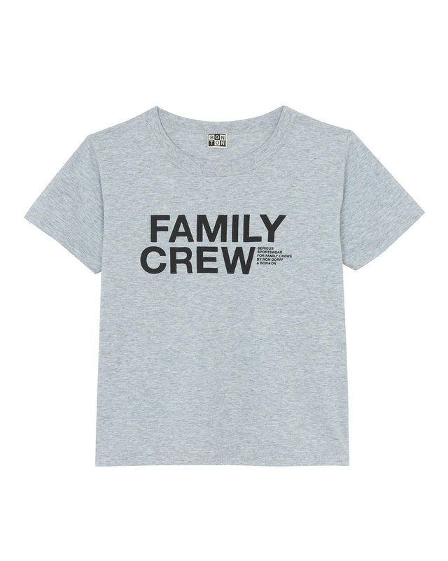 Tee-shirt - Tubog Family Crew gris BONTON + RON DORFF - Image principale