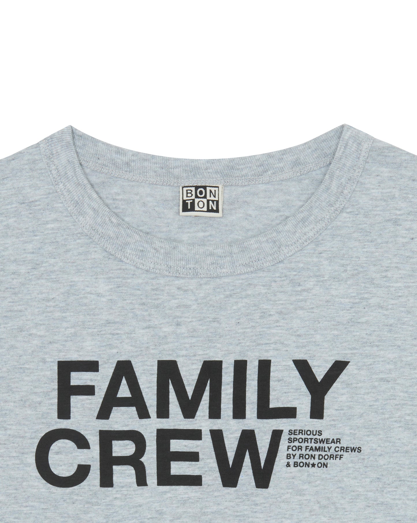 Tee-shirt - Tubog Family Crew gris BONTON + RON DORFF