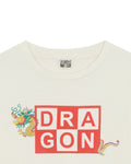 T-shirt - Ecru two -color tubog Print go go