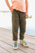 Trousers - Batcha Green Organic cotton gauze