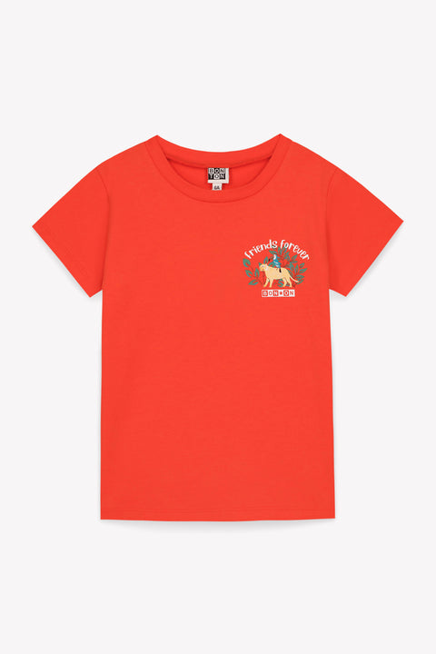 T-shirt - Tubog rouge coton organique - Image principale