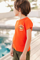 T-shirt - Tubog rouge coton organique