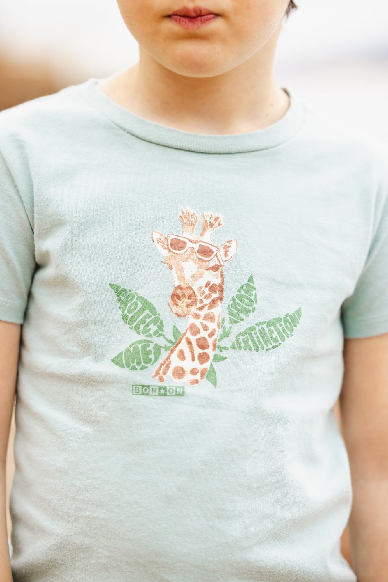 T-shirt - Tubog Green Cotton GOTS Print Kr