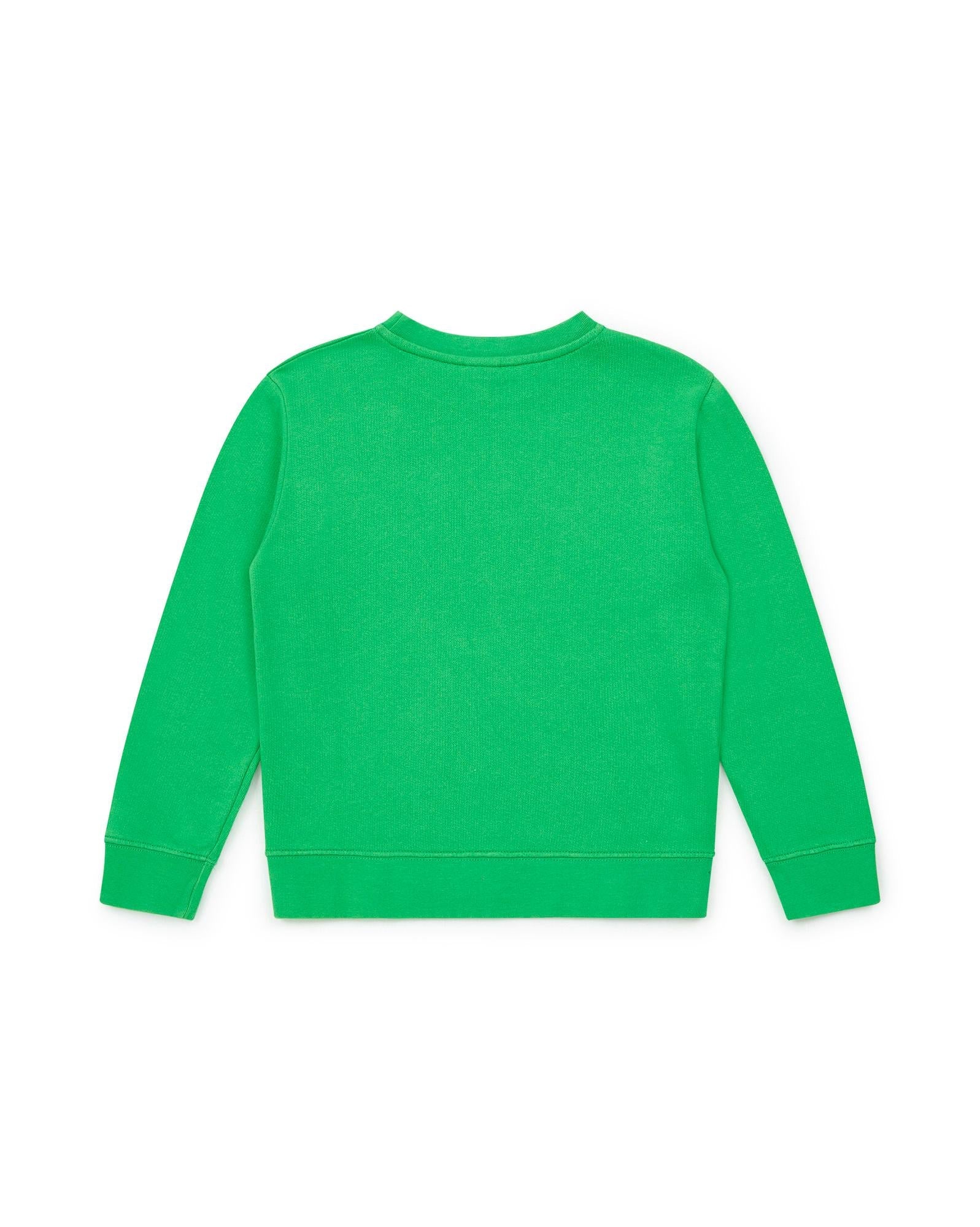 Sweat Froggy vert en 100% coton