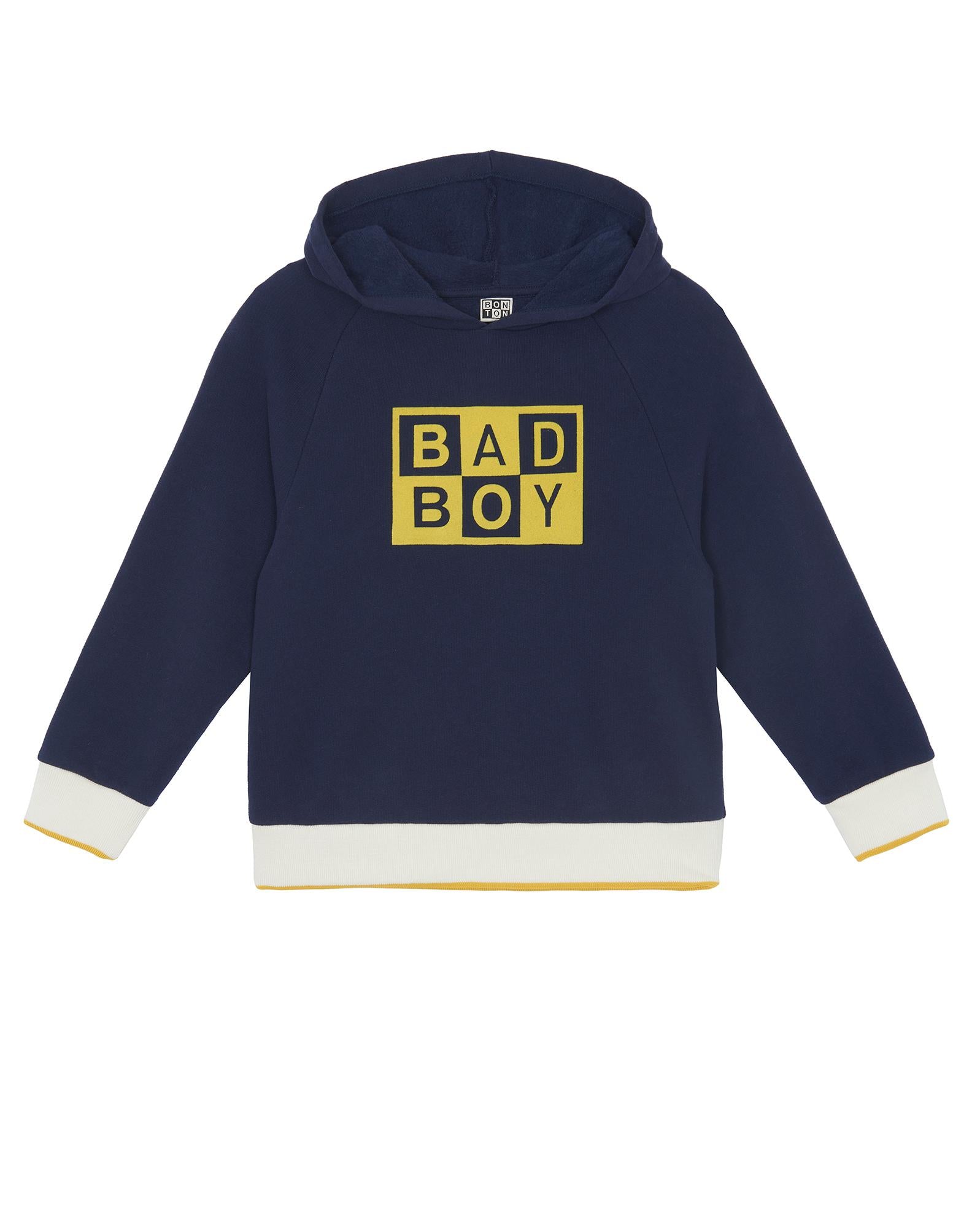 Sweat à capuche Badboy bleu en 100% coton