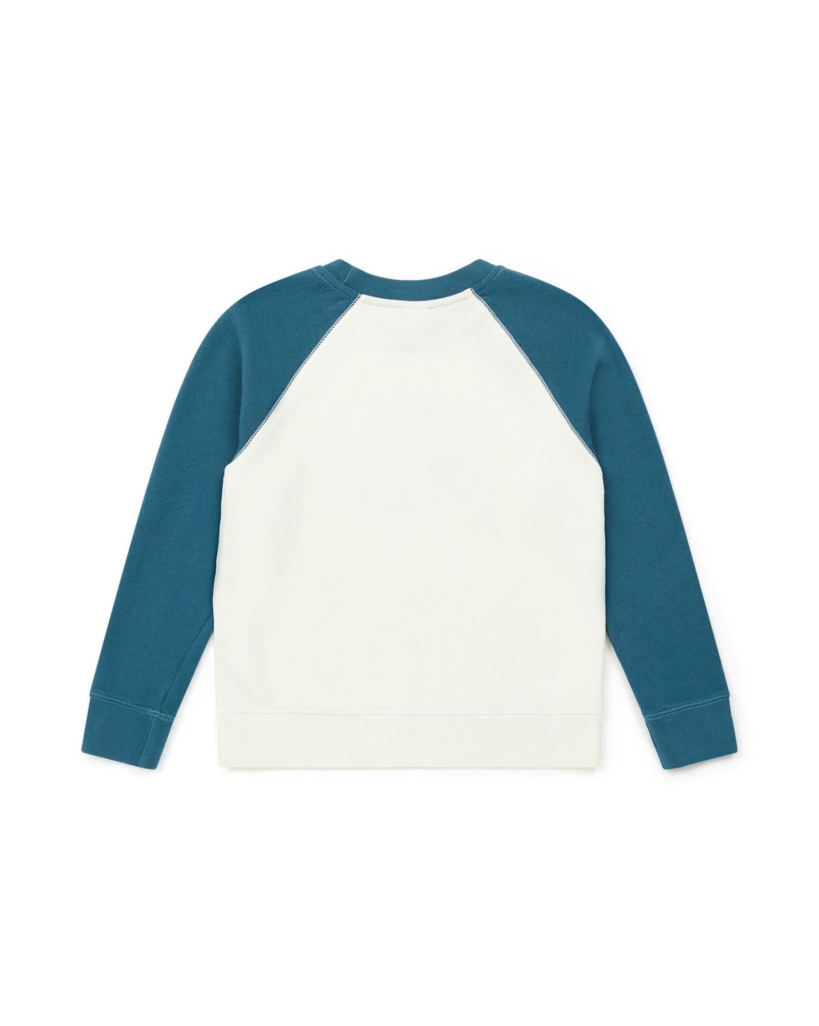 Sous-pull Titou bleu en coton biologique certifié GOTS – Bonton Paris