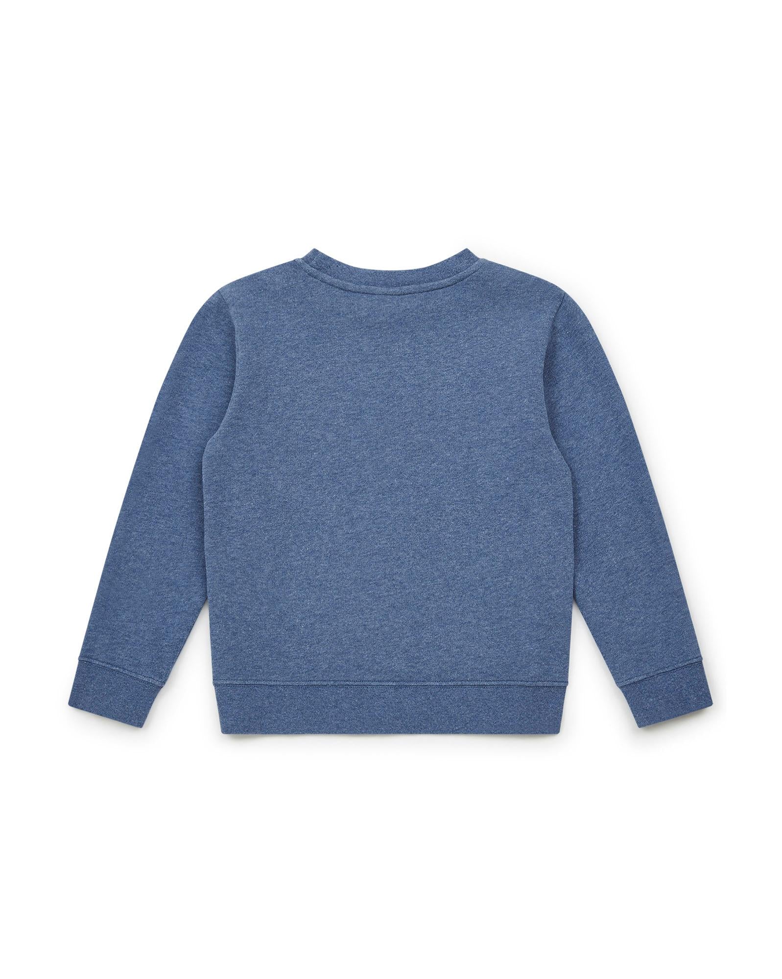 Sweat Breakfast bleu en coton biologique