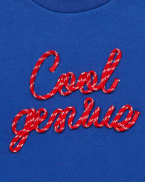 Sweat - Cool Genius bleu en 100% coton biologique - Image principale