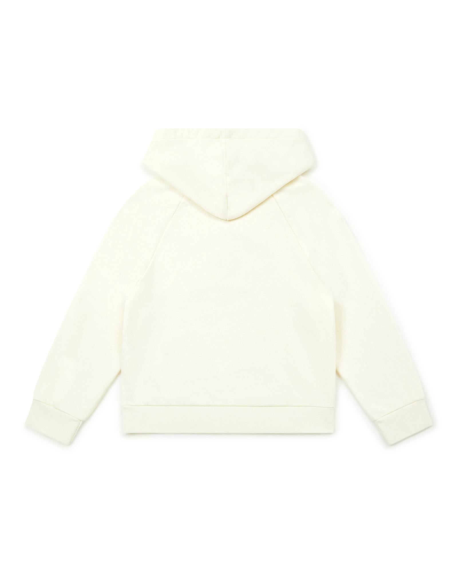 Sweat à capuche Animals beige en 100% coton biologique