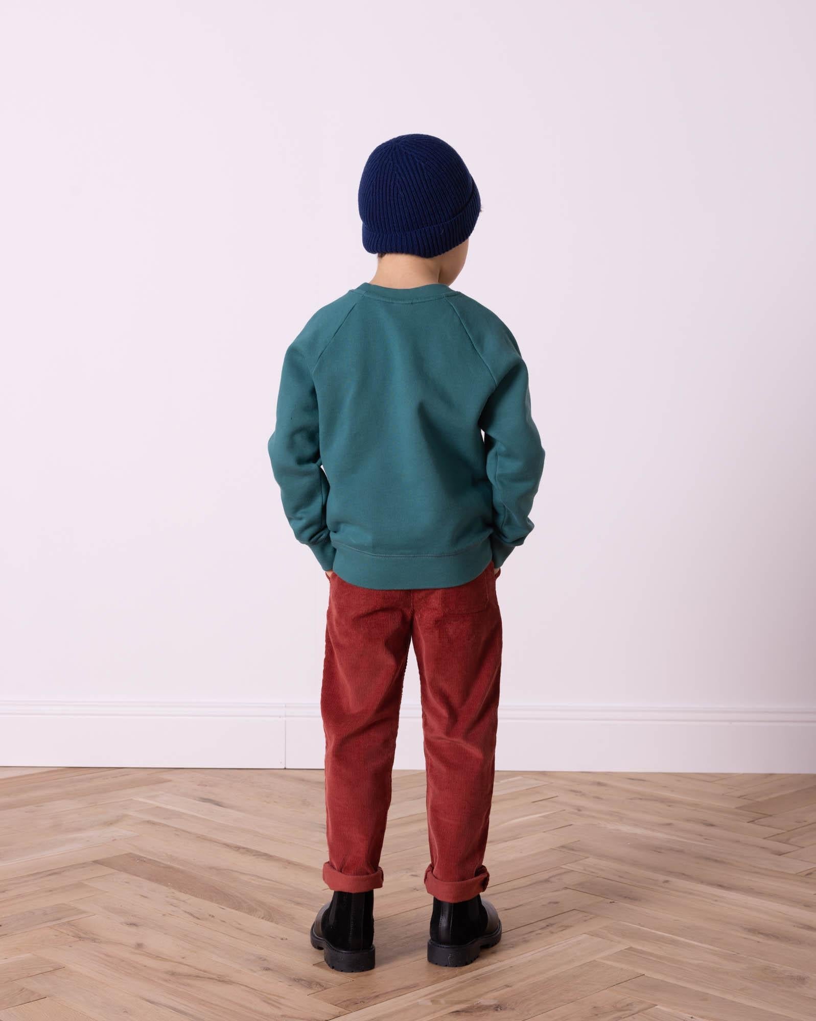 Sweat Santa vert en 100% coton