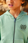 Sweatshirt - sax Green organic cotton