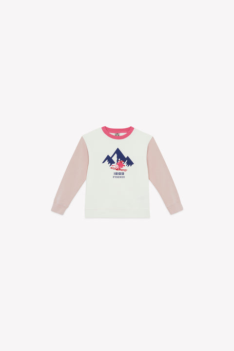 Sweat - Sandy crème bonton x pyrenex - Image principale
