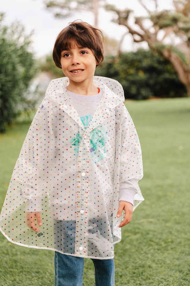 Rain cape - technical blue PrintE Multi - Image principale