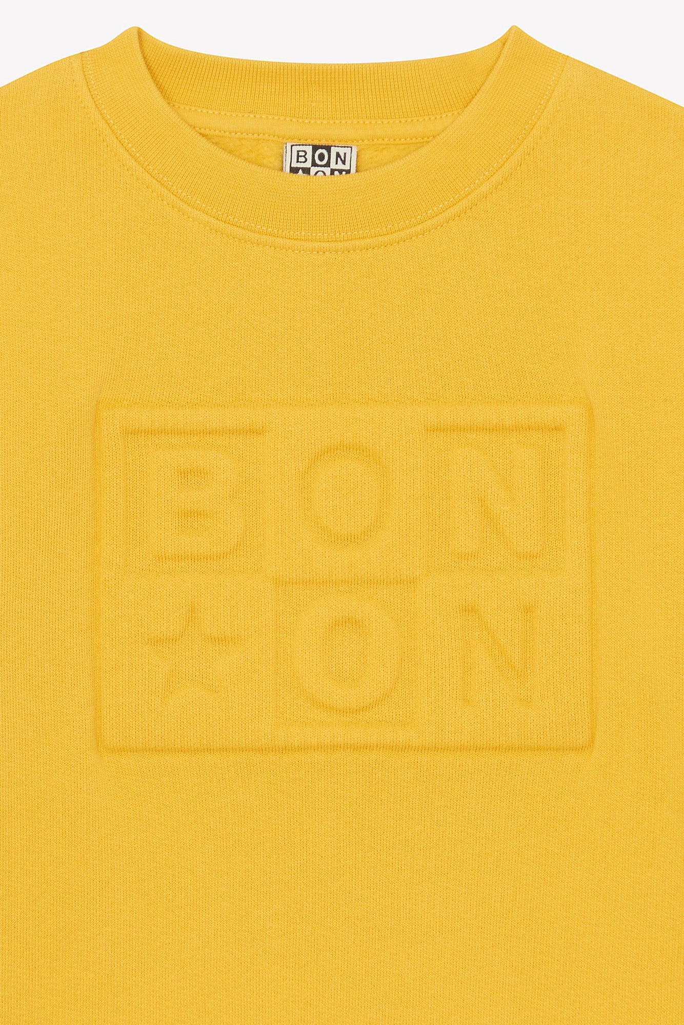 Sweat - Smile jaune retro bonton