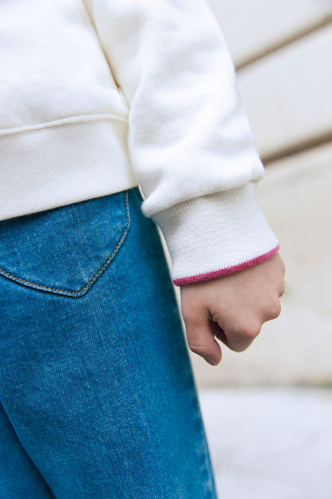 Sweatshirt - Samy Bonton Cream - Image principale
