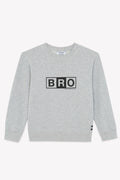 Sweatshirt - Smile Bro Grey Bonton cotton + Ron Dorff