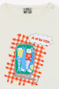 T-shirt - Ecru imprimé sardine
