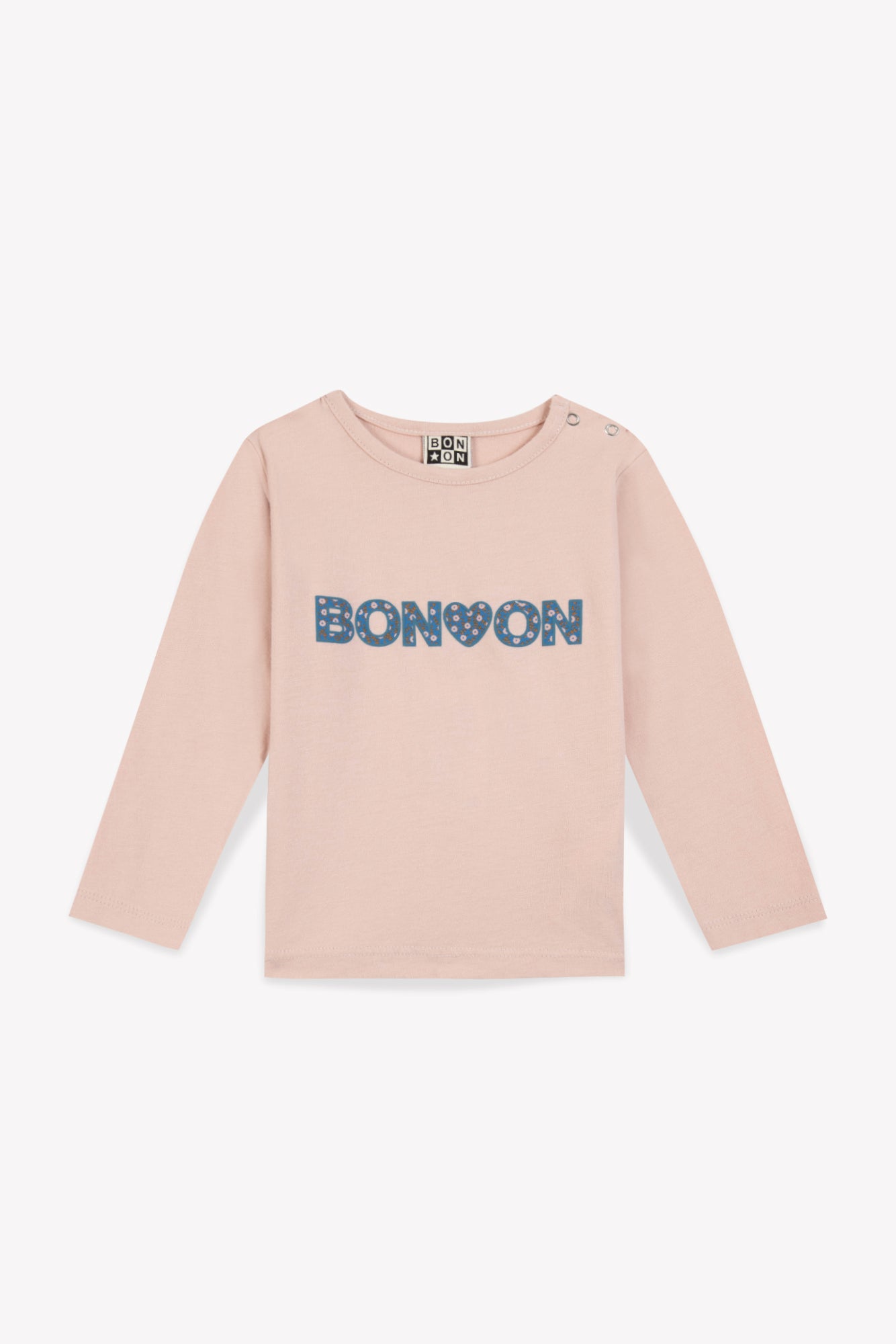 T-shirt - Taxi rose clair bonton liberty