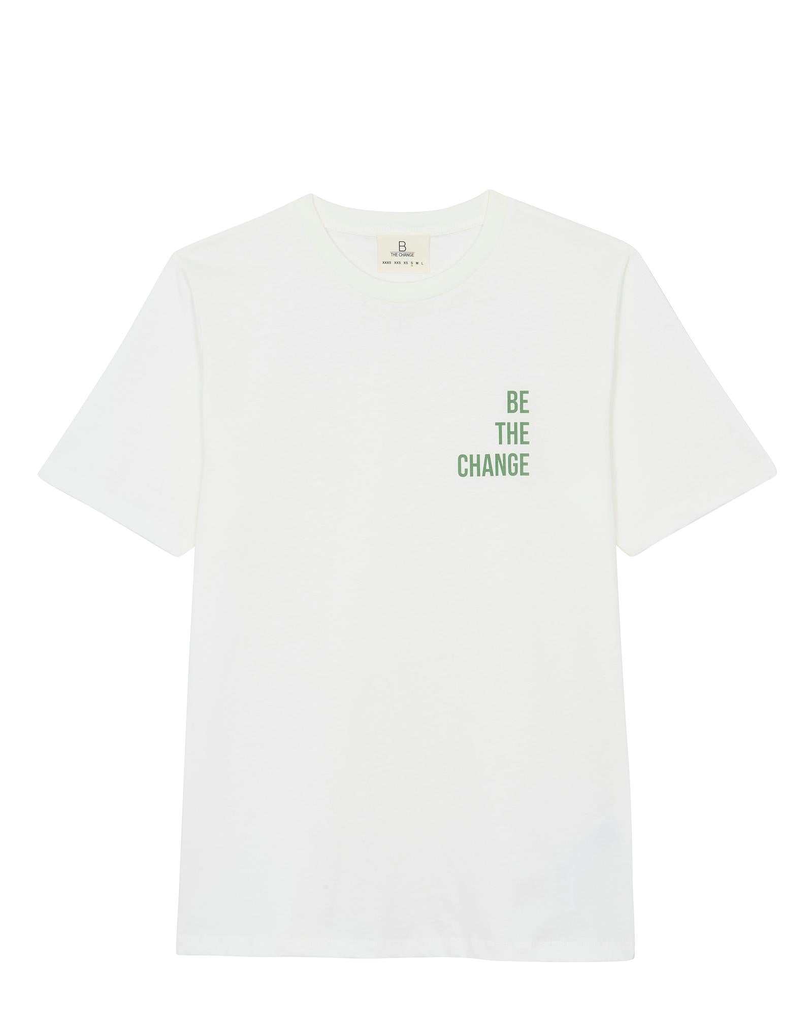 T-shirt East beige B the Change 100% coton bio
