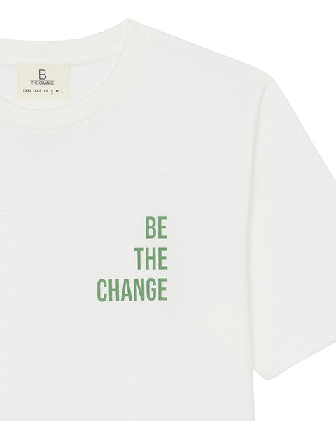 T -shirt - East Beige B The Change 100% Organic cotton - Image principale