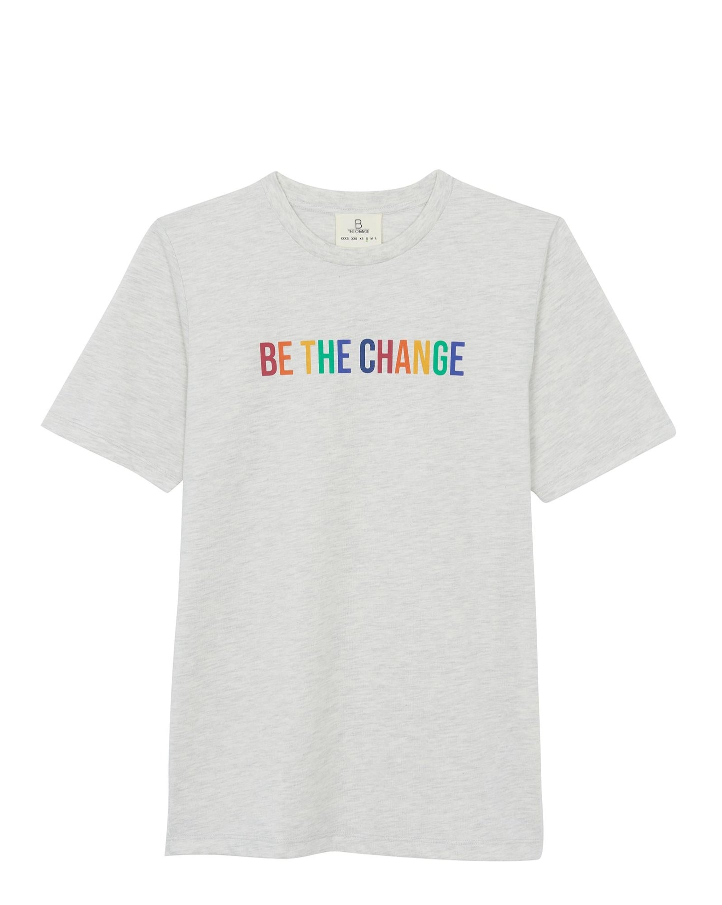 T -shirt - East Grey B The Change 100% Organic cotton