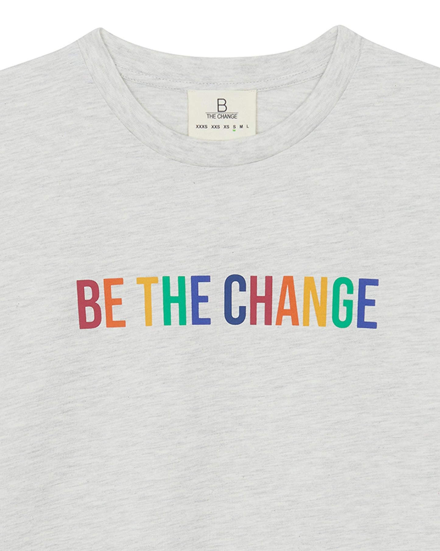 T -shirt - East Grey B The Change 100% Organic cotton
