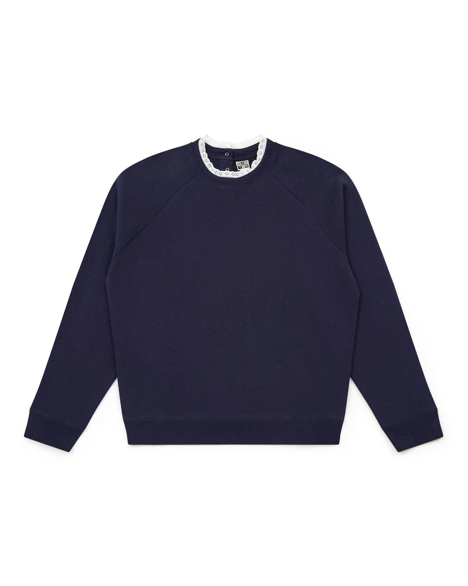 Sweat Tilia bleu Femme en 100% coton biologique