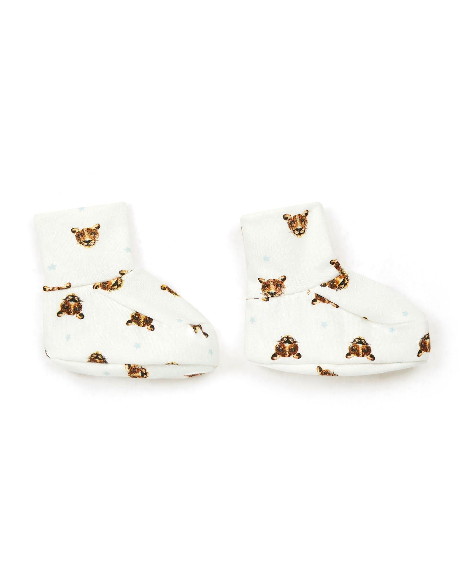 Chaussons marron Bébé coton biologique