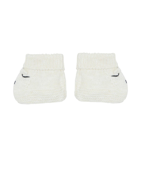 Chaussons - Teddy beige Bébé en tricot - Image principale