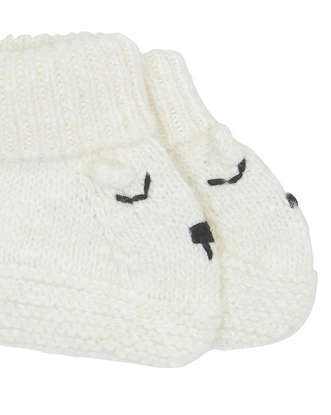 Chaussons - Teddy beige Bébé en tricot - Image principale