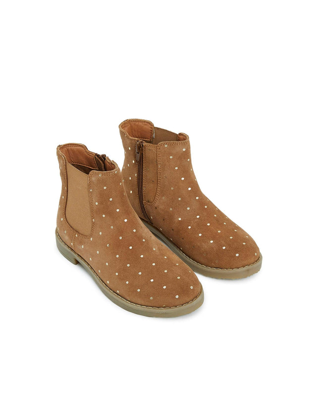 Bottes - Lola beige en 100% daim - Image principale
