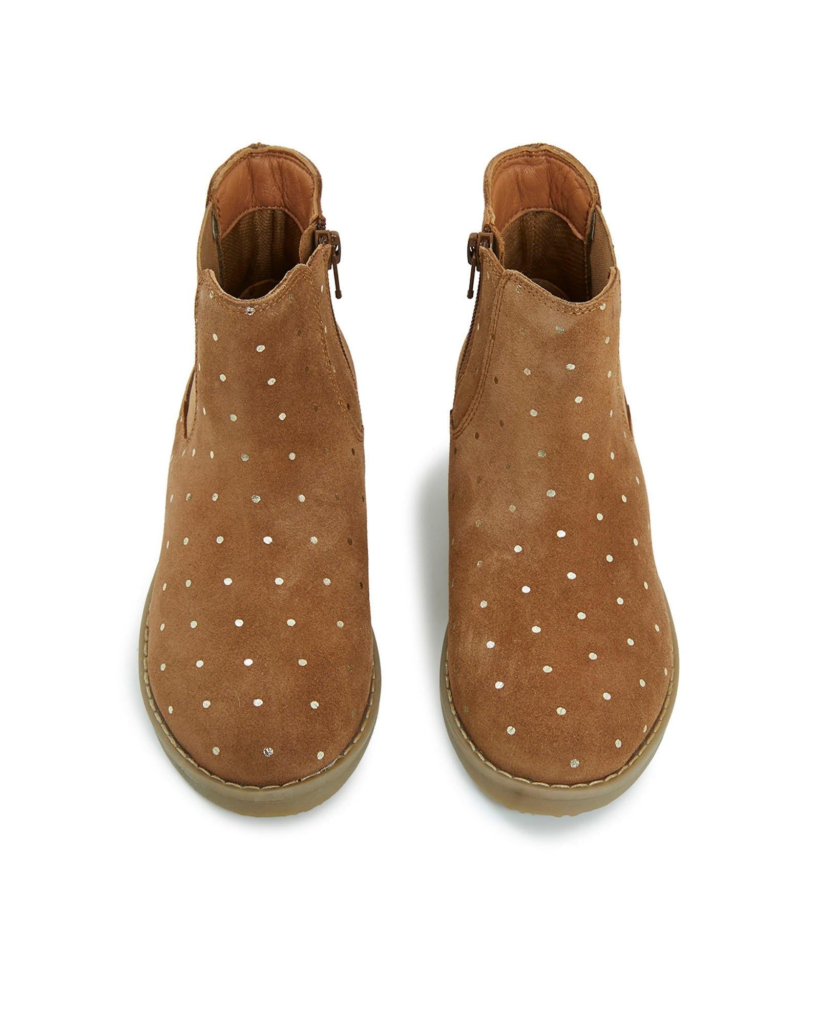 Bottes Lola beige en 100% daim