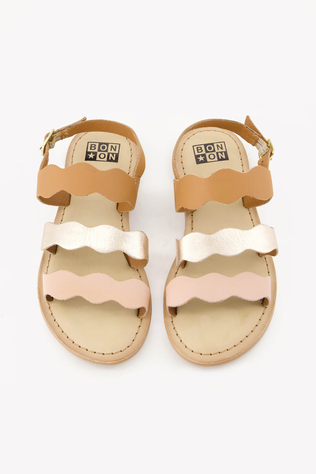 Sandals - Samia Pink leather - Image principale