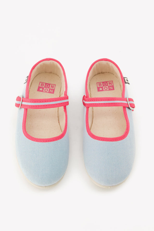 Slippers - Jane Bleus Cotton Canvas - Image principale