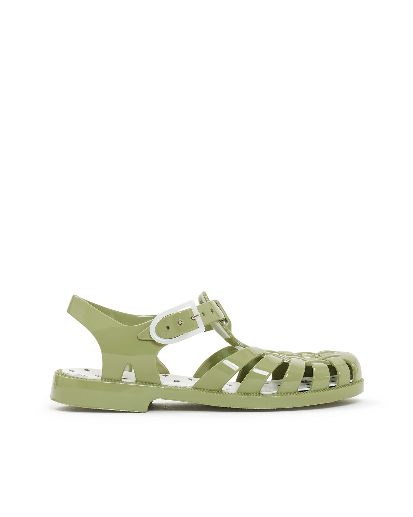 Sandals - PVC green jellyfish