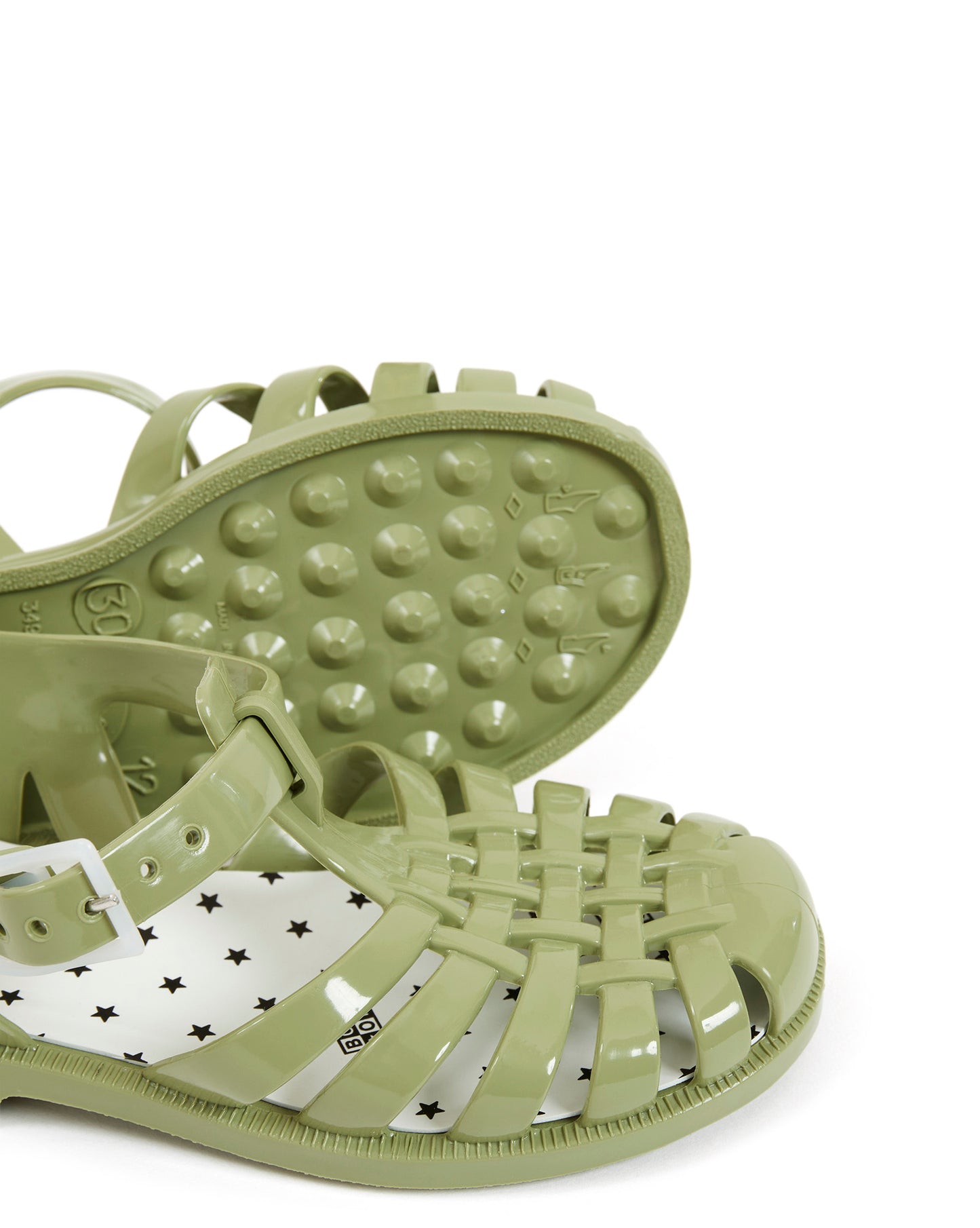 Sandals - PVC green jellyfish