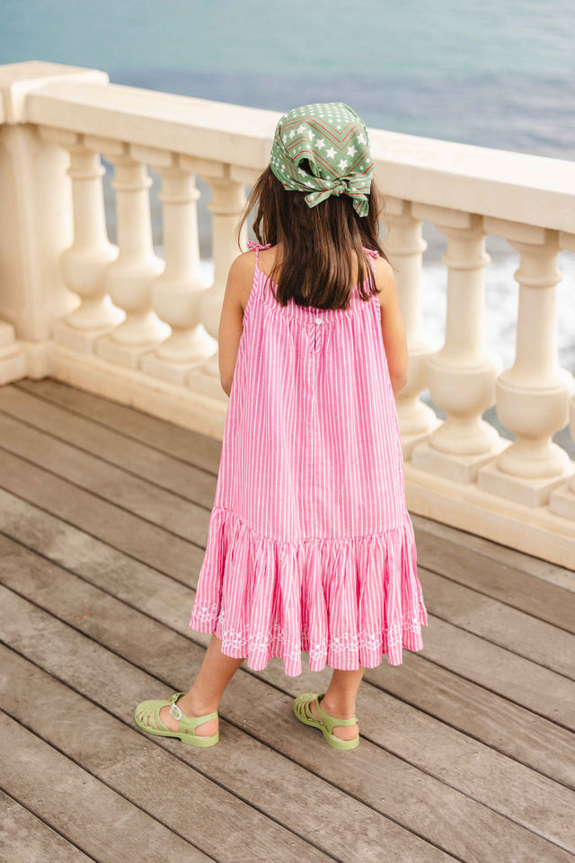 Dress - Violette Pink Striped cotton sail Pink Elo - Image alternative