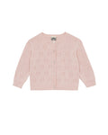 Cardigan - Lilet rose Bébé coton maille ajourée