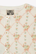 Cardigan - LILET Pink Baby Cotton mesh Printe