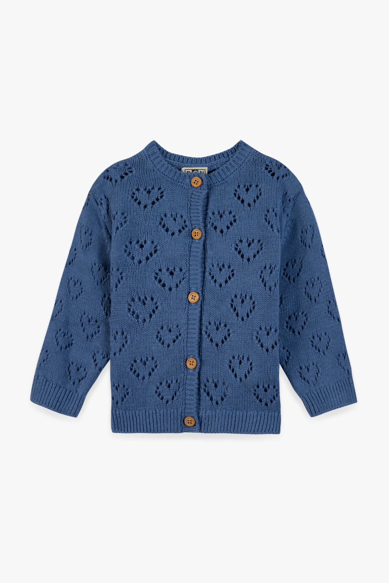 Cardigan - Pointelle Blue