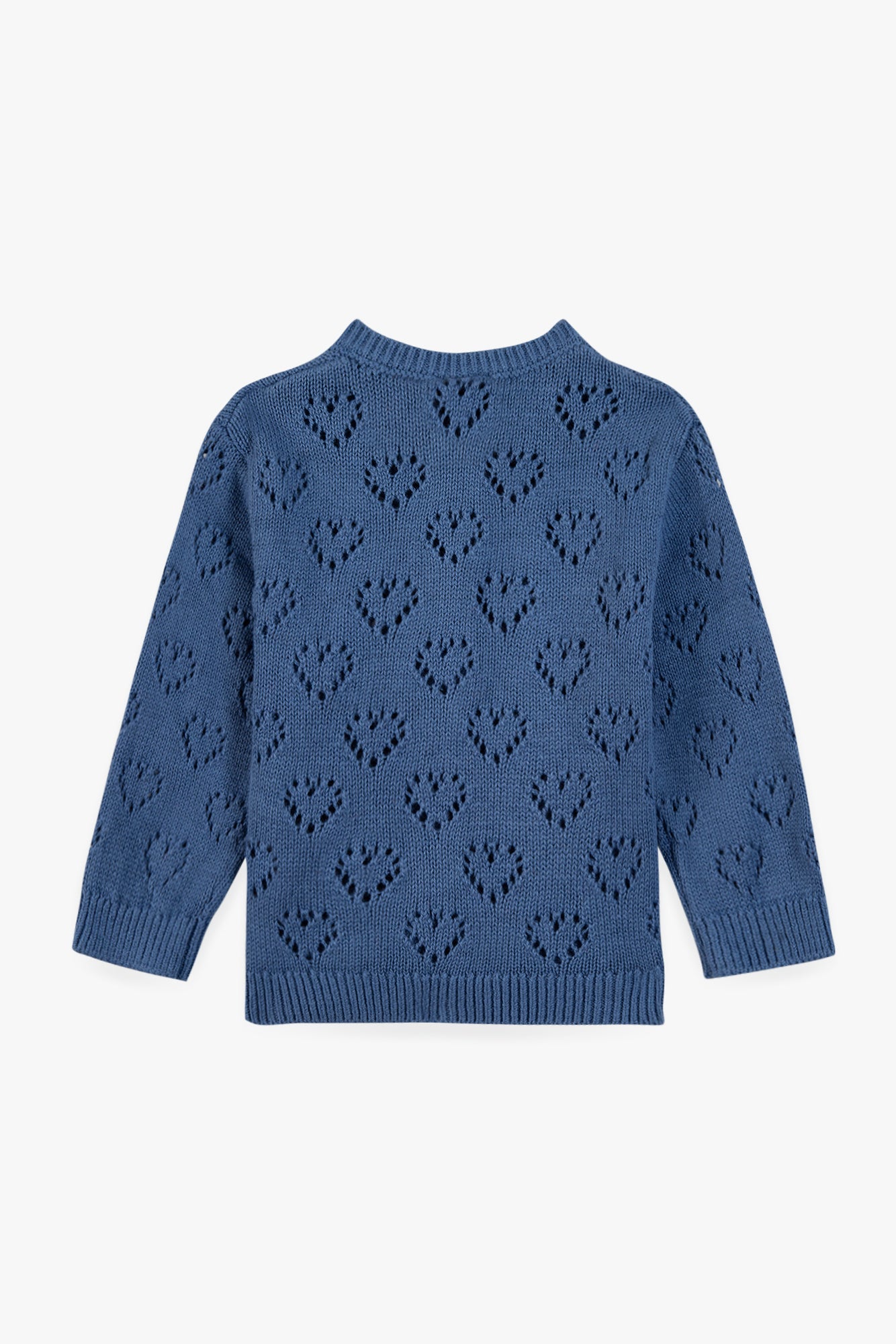 Cardigan - Pointelle Blue